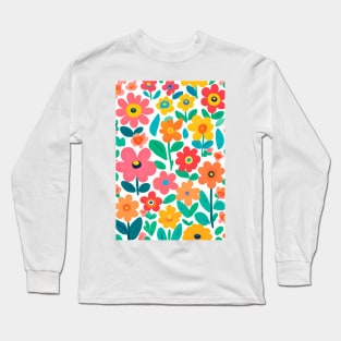 flowers-pattern Long Sleeve T-Shirt